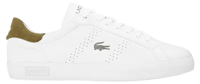 Produktbild von Lacoste - "Powercourt" Sneaker für Herren, Leder, Flach GT15703 (42 EU) (Weiß/Grün)