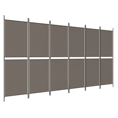 Obrázok produktu pre 6-panelový paraván antracitový 300x200 cm látkový