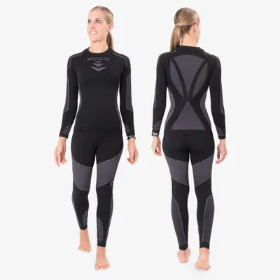 Produktbild von Occulto Damen Thermounterwäsche Set Thermoshirt & Thermounterhose (Modell: Lindsey)