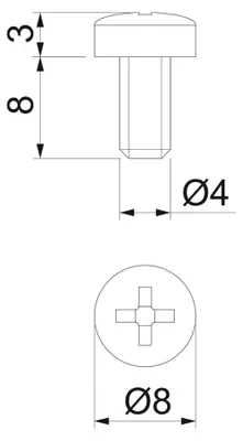 Produktbild von OBO Bettermann Verbinderschraube selbstfurchend BSKM-S4008 100 Stk