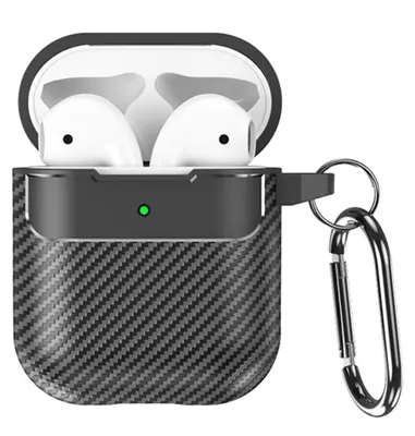Obrázek produktu pro Pouzdro Techsuit CarbonFiber pro AirPods 1 / 2 – černé