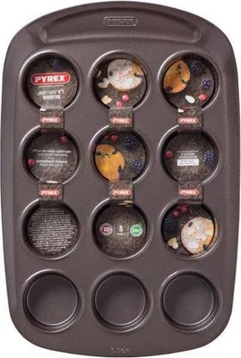 Produktbild von PYREX PYREX - Muffinform für 12 Muffins - Asimetria 26 x 38 cm