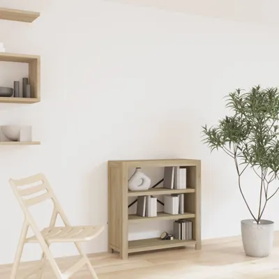 Produktbild von Möbel Bücherregal 3 Böden 80x30x80 cm Massivholz Akazie - Bücherregale 345086