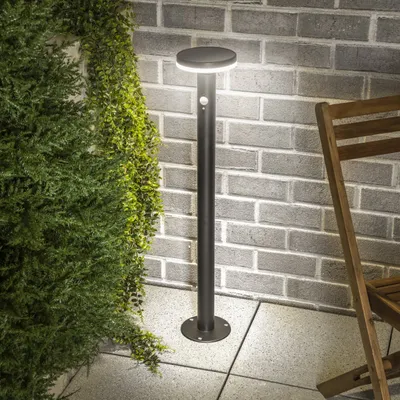 Produktbild von Solar PIR-Standleuchte Mia 85 cm in schwarz IP44 wetterfest outdoor 102593