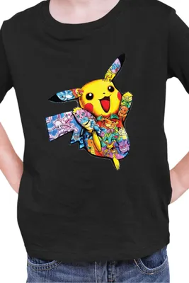 Obrázok produktu pre Detské tričko Kid Japan Manga Anime Comics Pokemon 035, 12-13 Rok - 152 / čierna