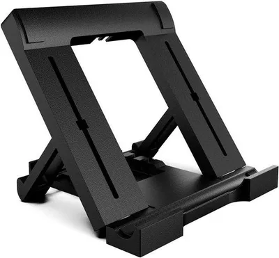 Productafbeelding van Verstelbare Tabletstandaard en Telefoonhouder voor 7-10 Inch Tablets en Mobiele Telefoons - Zwart