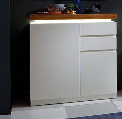Produktbild von Schuhschrank Schuhkommode Schuhablage Kommode Schuhkipper Flur Möbel "Lisa I"