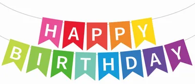 Happy Birthday Banner, bunte Papierfahnen, 16 x 20 cm, Partydeko