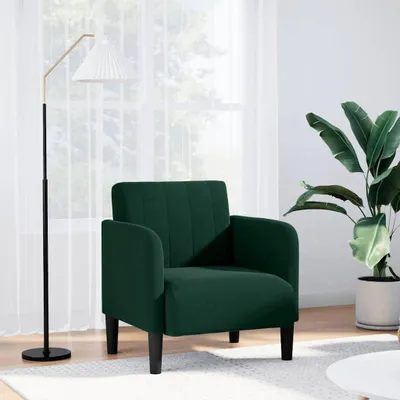 Produktbild von Sessel mit Armlehnen, dunkelgrün, 54 cm, aus Samt, Möbel, Stühle und Sessel, 13.9 kg