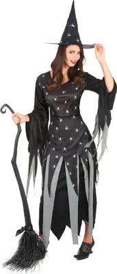 Produktbild von Hexen-Kostüm Damen Halloween Einheitsgröße (40)