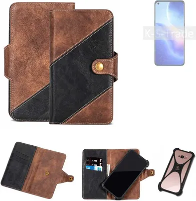 Produktbild von K-S-Trade Handyhülle Schutzhülle Bookstyle Case kompatibel mit Oppo Find X3 Lite Klapphülle Cover Hülle Schutztasche 1x