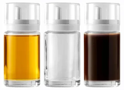 3er-Set Öl- und Essigspenderflaschen aus Glas, auslaufsicher