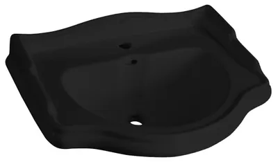 Produktbild von Kerasan RETRO Keramik-Waschtisch 69x52cm, schwarz matt