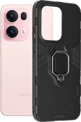 Produktbild von Hybrid Armor Kickstand Hülle für Oppo Reno13 - Schwarz KP36936