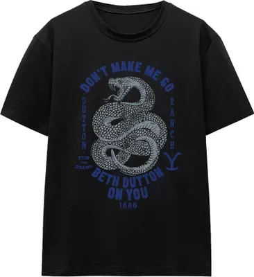 Image de Yellowstone - "Dont Make Me Go" T-shirt pour femme TV23085 (XXL) (Noir)