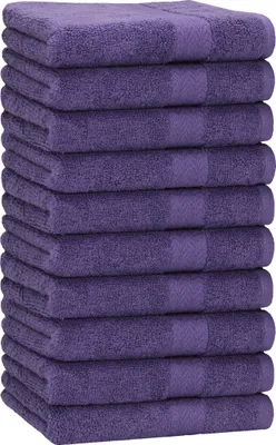 Produktbild von Betz 10 Stück Handtücher 50x100 cm PREMIUM  100% Baumwolle  Farbe: lila