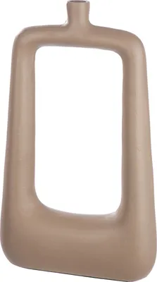 Produktbild von Casablanca by Gilde Vase rechteckig "Helena" beige, mit Loch, H.41,5 cm, 69233