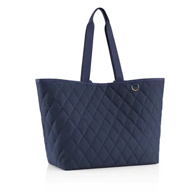 Image de reisenthel classic shopper XL, sac à provisions, sac de transport, Rhombus Midnight Gold, 26 L, DL4110