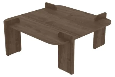 Image de CALICOSY - Table basse carrée aux bords arrondis L90 cm NOMA