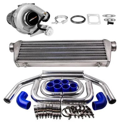 Zdjęcie produktu dla Turbosprężarka i chłodnica wody + zestaw rur aluminiowych do intercoolera – produkty łączone