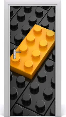 Produktbild von Tulup Türaufkleber 85x205 cm Dekorative Aufkleber Selbstklebend Wasserdichte Tapete Abnehmbar Schlafzimmer Wohnzimmer Wohnkultur - Lego Wand