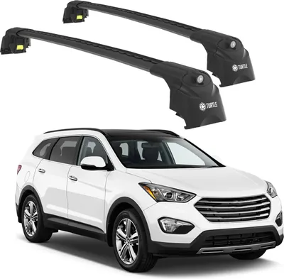 Produktbild von TURTLE DACHTRÄGER AIR-2 , Schwarz HYUNDAI SANTA FE DM 2013 - 2018 (SUV)