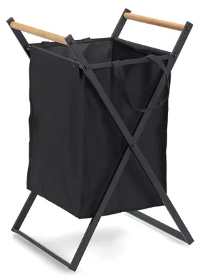 Immagine prodotto di Cesto per bucato Zeller, metallo/poliestere, 37x40x67 cm, nero