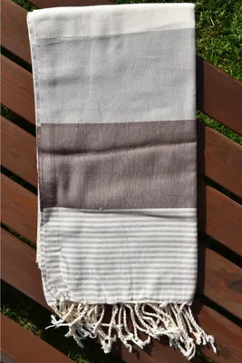 Produktbild von Peshtemal Handtuch Rainbow Beige