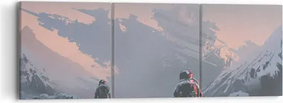 Produktbild von Bild auf Leinwand - Leinwandbild - Kosmos Planet - 90x30cm - Wand Bild - Wanddeko - Wandbilder - Leinwanddruck - Bilder - Kunstdruck - Wanddekoration - Leinwand bilder - Wandkunst - CA90x30-3906