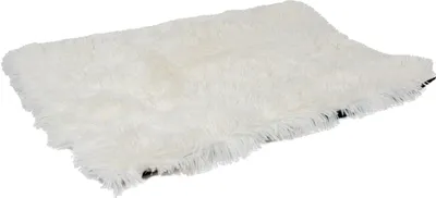 Produktbild von Duvo+ Hundekissen Bench Snug aus Landhaar-Plüsch weiß, Größe: L