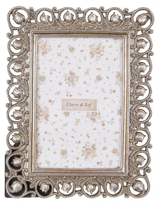 Image de Clayre & Eef Cadre photo 10x15 cm couleur argent Plastique