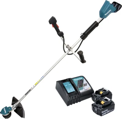 Produktbild von Makita DUR 368 ARM Akku Freischneider 36 V ( 2 x 18 V ) Zweihandgriff Brushless + 2x Akku 4,0 Ah + Ladegerät
