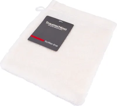 Produktbild von Traumschloss Frottier-Line Waschhandschuh 16 x 21 cm creme Flauschig weich & angenehm zur Haut