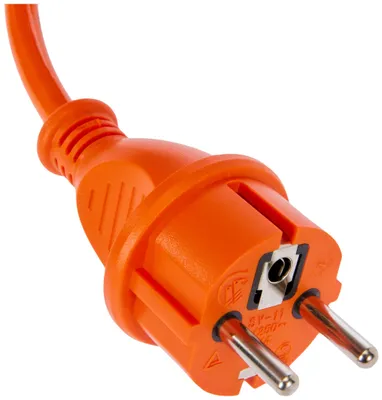 Productafbeelding van Schwabe PUR bouwstroomkabel, 5 meter – Robuuste kabel 230 V, 16 A met polyurethaan buitenmantel H07BQ-F 3G1,0 - Aansluitkabel met beschermingscontact, uiteinde
