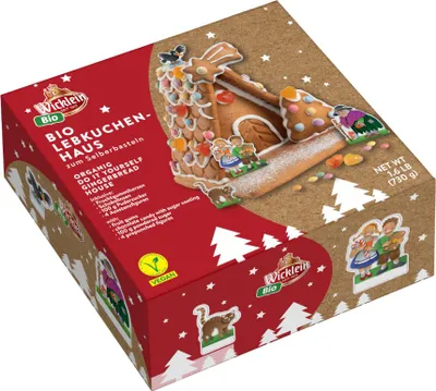 Produktbild von Wicklein Lebkuchen-Haus vegan 730g