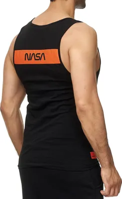Produktbild von Red Bridge Herren Tank Top T-Shirt NASA Logo USA Ärmellos Schwarz L