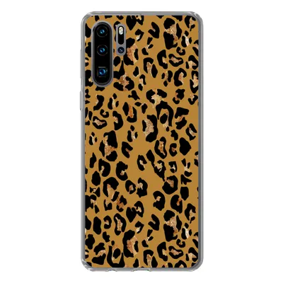 Produktbild von MuchoWow® Handyhülle Schutzhülle Hülle für Huawei P30 Pro Pantherdruck - Gelb - Gold Silikon Softcase Handy Hülle - Schutzdeckel