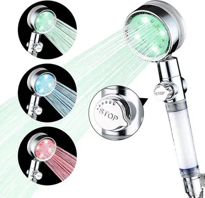 Produktbild von Farbwechselnde LED-Duschkopf - LED-Dusche, Duschkopf, LED-Duschkopf mit Farbwechsel