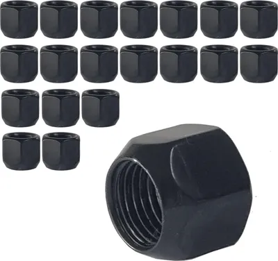 Produktbild von 20x Radmutter M14x1,5 Kegelbund 60° schwarz 15 mm | Schlüsselweite 19 mm kompatibel mit Ford Galaxy III 15 Galaxy III 15 4x4 Galaxy III Van 15 Galaxy III Van 15 4x4 Grand Tourneo II Connect 13 S-MAX II 15 S-MAX II 15 4x4 Tourneo II Connect 13 Transit II Connect 13 FWD