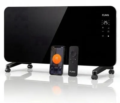 Productafbeelding van Elektrische Kachel Convectorkachel - 2000 W Vermogen - Zwart - Voor Binnen - Met Wifi Bediening