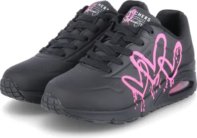 Produktbild von Skechers Low Sneaker DRIPPING IN LOVE Damen Synthetik Schwarz Größe: 37
