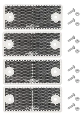 Productafbeelding van Rechthoekige reflectoren voor bevestiging, 90x40x8mm, 4 stuks