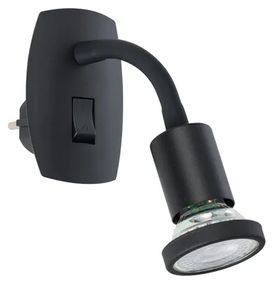 Zdjęcie produktu dla Elastyczna lampka sufitowa Parrini z wtykiem i włącznikiem