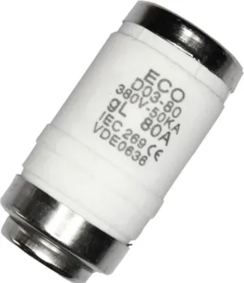 Image de 5 Fusible Diazed Do3 80a
