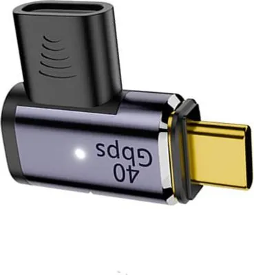 Image de INF Adaptateur Magnétique Type-C Coudé: Transfert Rapide, Charge 100W