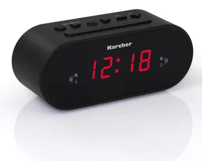 Produktbild von Karcher UR 1030 Uhrenradio (PLL-Radio, dimmbares Display, Dual-Alarm) schwarz
