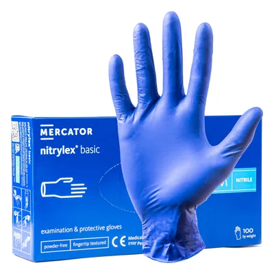 Produktbild von MERCATOR Einweghandschuhe MER02957 95mm Nitril