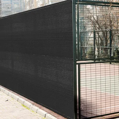 Produktbild von YZNAHRE Zaunblende 1x10m Gartenzaun Sichtschutz Zaun 150g/m² HDPE Schattiernetz Balkonsichtschutz mit Kabelbinder Balkon Sichtschutz Wetterfest, Anthrazit