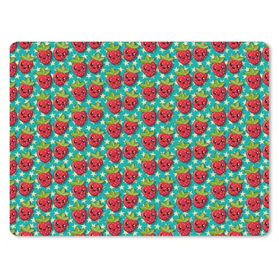 Produktbild von MuchoWow® Mauspad Mousepad Erdbeeren - Kinder - Obst - Vegan - Design 23x19 cm - Mousepads - Maus Mat - Pad - Mausunterlage - Schreibtischunterlage - Mauspad