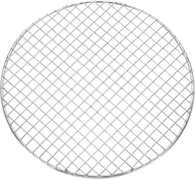 Produktbild von Grillrost QUARKZMAN Runder Grillrost, Durchmesser 24 cm, Edelstahl, Kreuzdraht-Grillrost, zum Kochen im Ofen, Luft, Silber